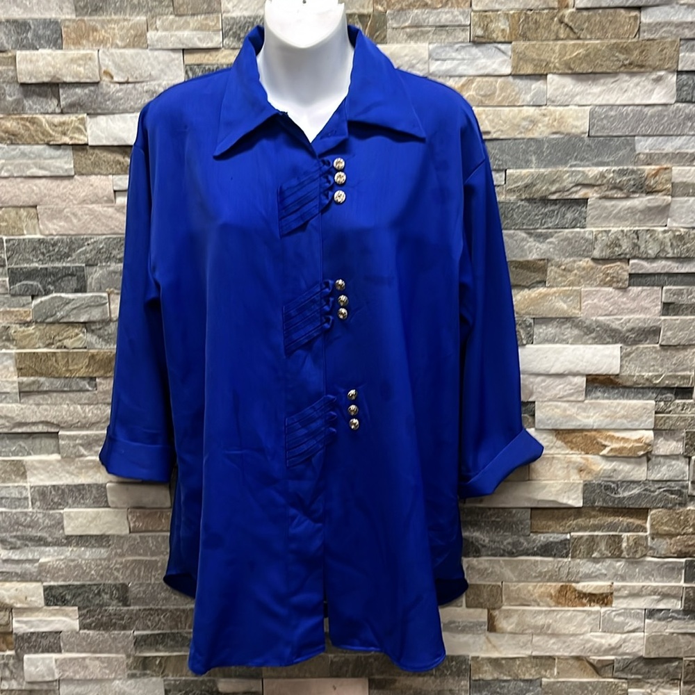 Woman  Blue Jacket